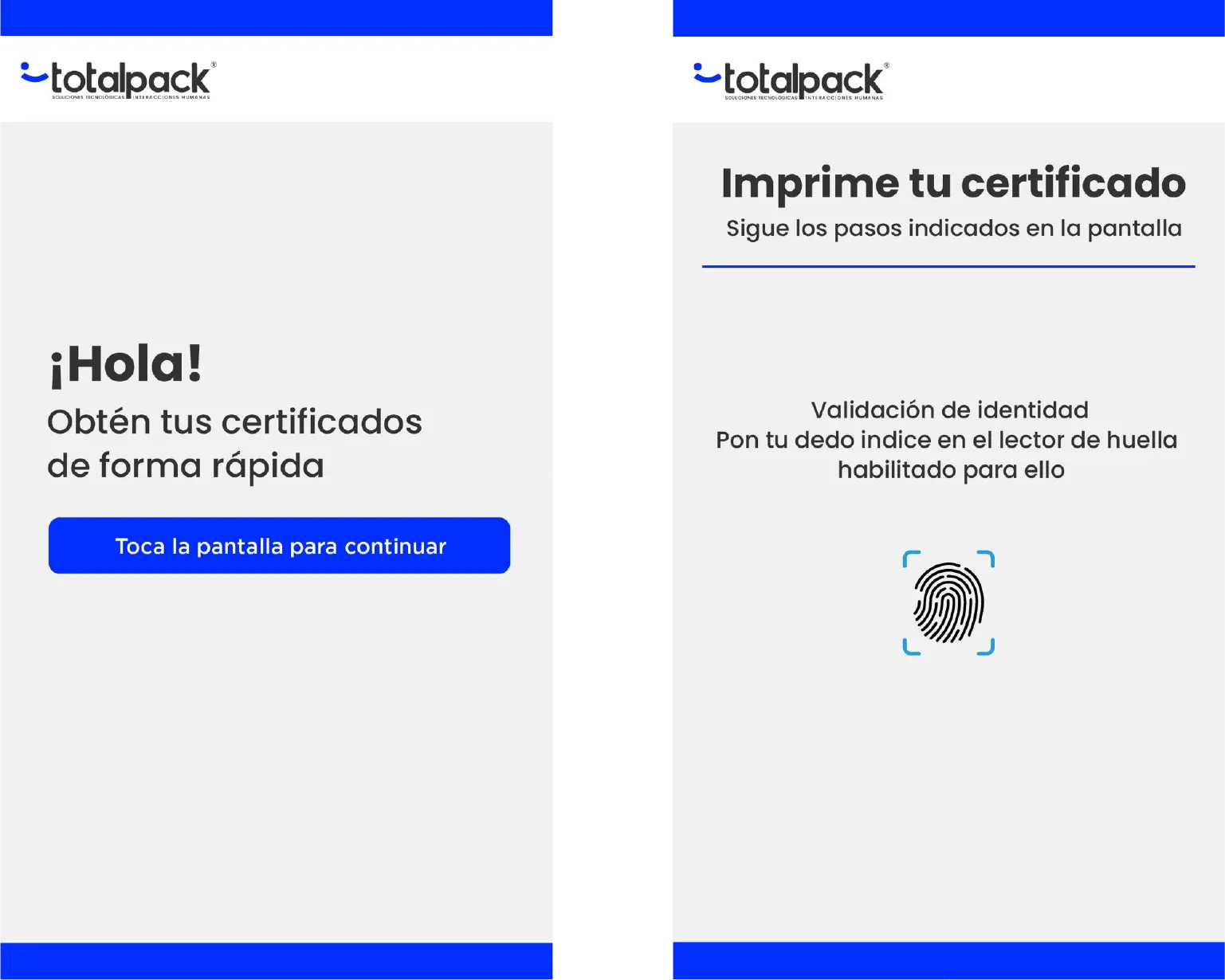 App Autoservicio TotalPack